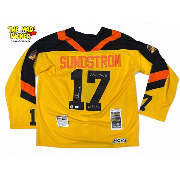 Patrik Sundstro #17 Autographed CCM Vancouver Canucks Jersey With JSA Coa Size 52