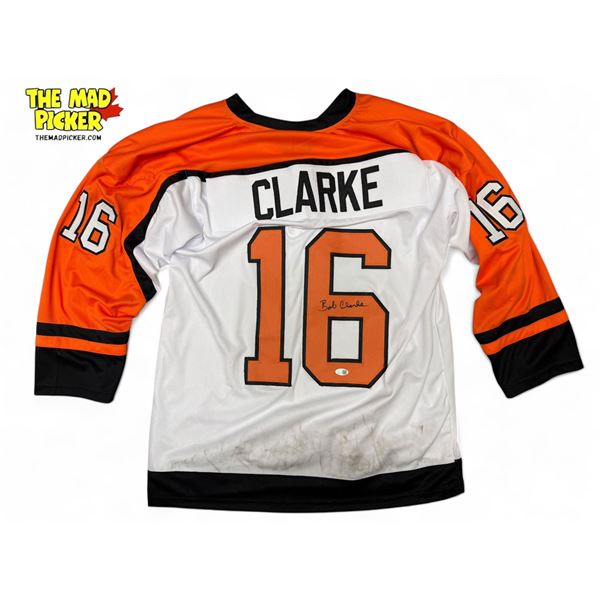 Bobby Clarke #16 Autographed Philadelphia Flyers Jersey With JSA Coa Sitcker Size XL