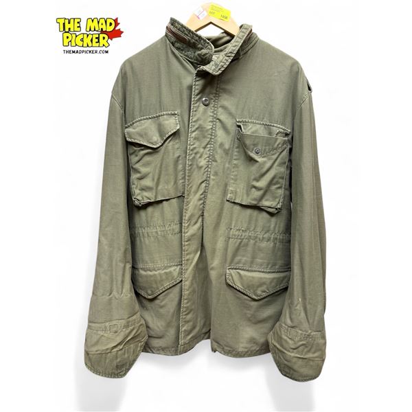 Vintage Green Military Long Coat