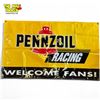 Image 1 : Pennzoil Racing Welcome Fans Vinyl Advertising Banner