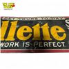 Image 4 : Vintage Gillette Safety Razor Metal Advertising Sign