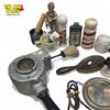Image 4 : Collection Of Vintage Barber Shop Accessories: Brushes, Mirror, Hair Dryer, & More