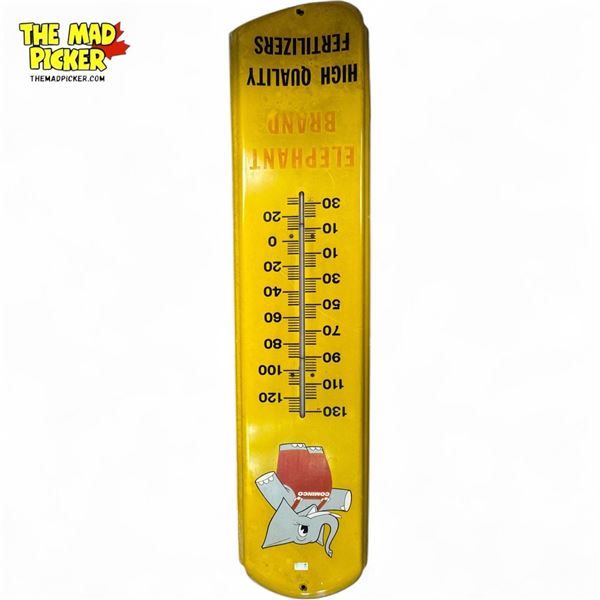 Vintage Cominco Elephant Brand High Quality Fertilizers Thermometer