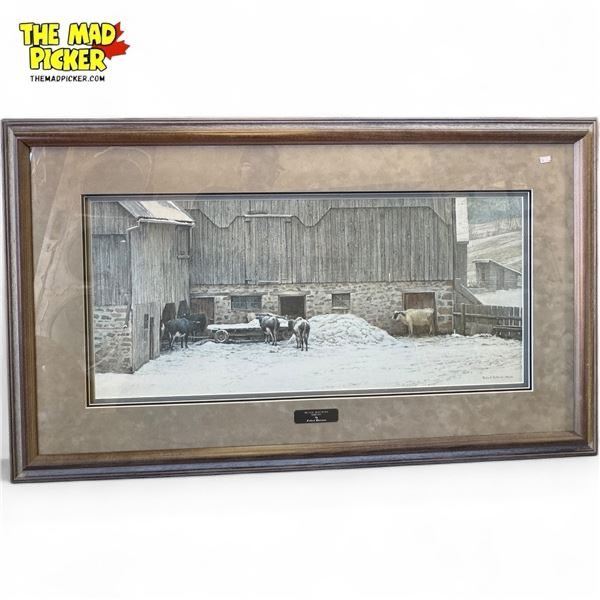 1995 Robert Bateman L.E.P. "Winter Barnyard" 558/2500