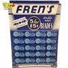Image 1 : Vintage Fren's Double Edge Blades 5 For 15cent Cardboard Store Display Advertisement