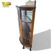Image 3 : Vintage Triple Curved Glass Front Display Cabinet With Claw Feet