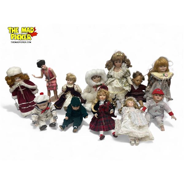 Assorted Vintage Porcelain Dolls
