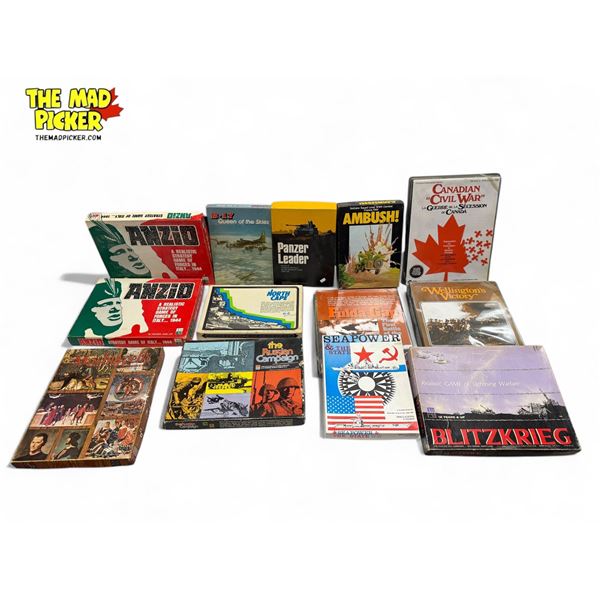 Assorted Vintage Games : Ambush!, Panzer Leader, B-17 Queen Of The Skies, & More