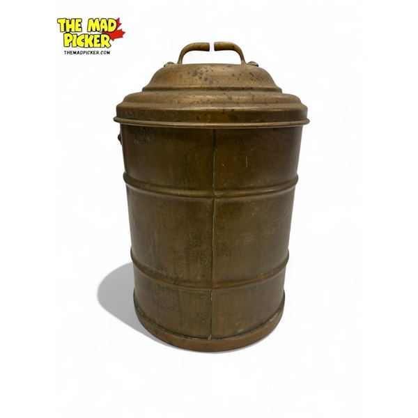 Antique Brass Lidded Container