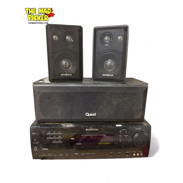 Vintage Electronics : Quest Speakers & Precision Acoustics A/V Receiver Digital Tuner HTR500