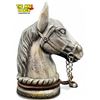 Image 1 : Vintage Cast Metal Horse Head Table Lighter