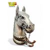 Image 2 : Vintage Cast Metal Horse Head Table Lighter