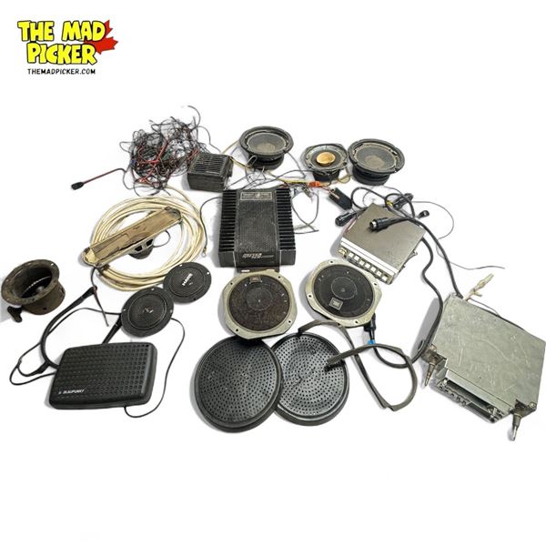 Assorted Vintage Car Audio Parts