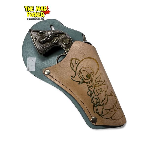 Vintage Hubley Toy Cap Gun With Donald Duck Holster