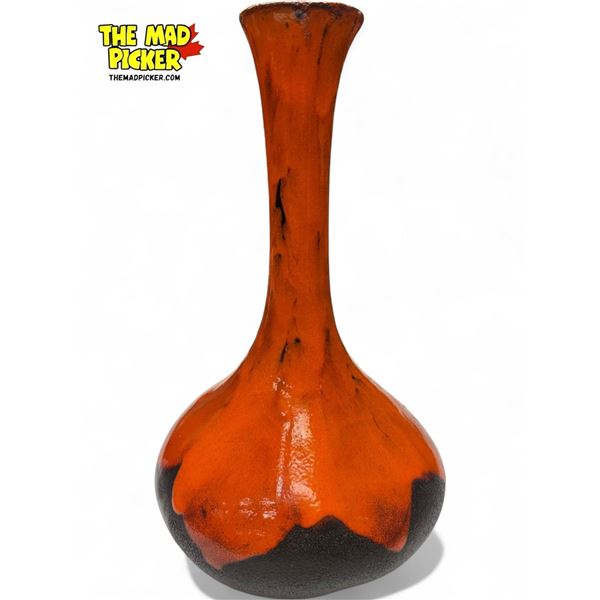 Vintage Drip Glaze Long Neck Vase