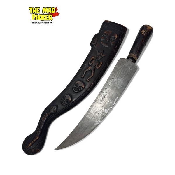 Vintage Hand Made African Sword & Sheath