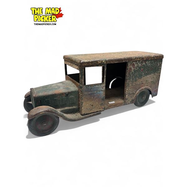 Vintage Steel Toy Delivery Truck