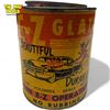 Image 1 : Hard To Find Vintage E-Z Glaze For All Finishes Paper Can With Great Graphics