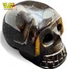 Image 1 : Vintage Carved Tiger's Eye Skull