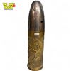 Image 2 : Vintage Trench Art Missile With Floral Details
