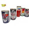 Image 2 : Assorted Vintage Cans (Tins/Paper) : Gulf, STP, Castrol, Chevron, Solder Seal, Moly Slip, & More