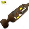 Image 2 : Vintage First Nations Hand Carved & Painted Wooden Paddle Depicting A Bear & Eagle