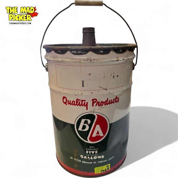 Vintage BA Oil Drum 5 Gallons