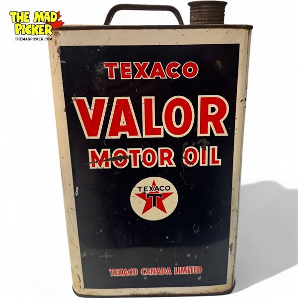 Vintage Texaco Valor Motor Oil Tin