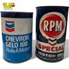Image 2 : 4x Vintage Oil Cans : Chevron / RPM