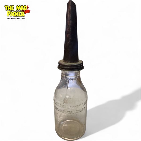 Vintage Glass Oil Bottle