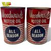Image 1 : 2x Vintage Woodward's All Season Oil Cans