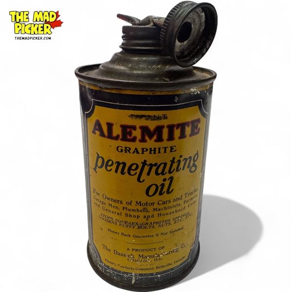 Vintage Alemite Graphite Penetrating Oil Can