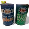 Image 4 : 2x Vintage Esso Oil Cans : Plus & HDX Plus