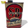 Image 1 : Vintage SB Plastic Polish Can With Great Graphics
