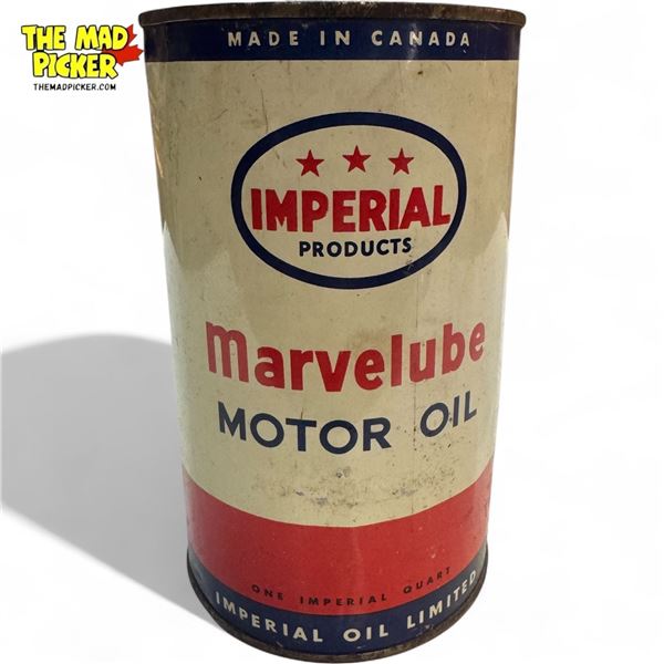 Vintage Imperial Marvelube Motor Oil Can