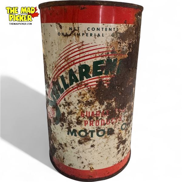 Vintage Stellarene Motor Oil Can