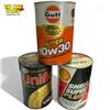 Image 7 : 7x Vintage Oil Cans : Gulf, Esso, Castrol, Shell