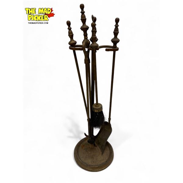 Vintage Brass Fireplace Tools