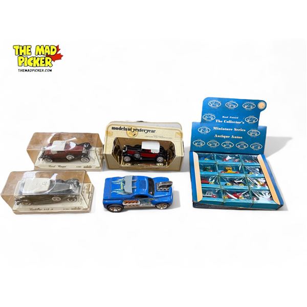 Assorted Vintage Die Cast : Solido, Matchbox, Hot Wheels, Miniature Series Antique Auto’s