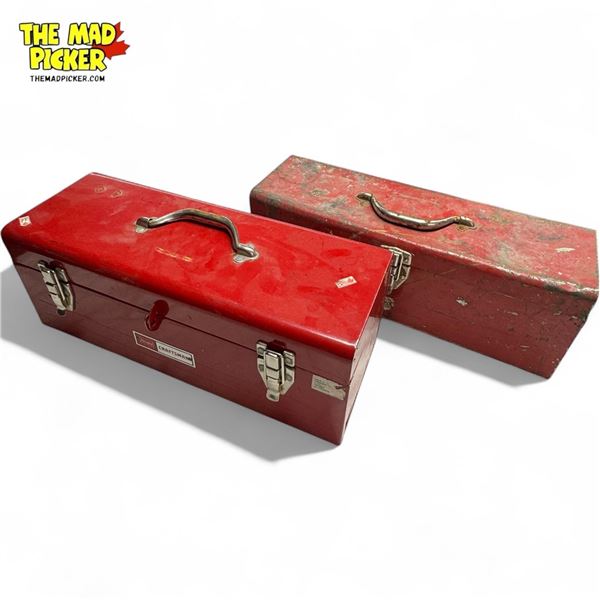 2x Red Toolboxes w and Contents