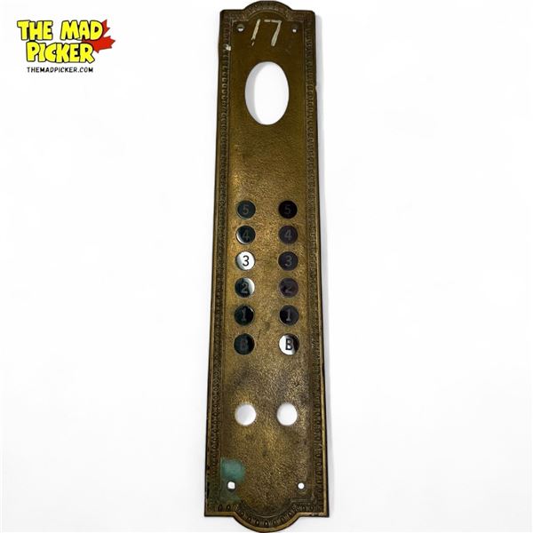 Antique Brass Elevator Floor Indicator Panel