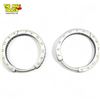 Image 1 : Pandora Sparkle Logo Hoops Sterling .925 Silver Earrings Authentic