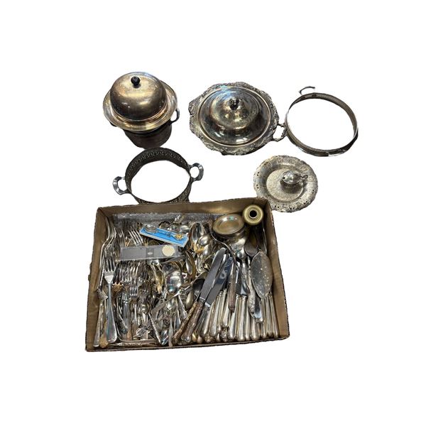 Assorted Plated Cutlery & Dish Ware : Rodd, Birks, & More