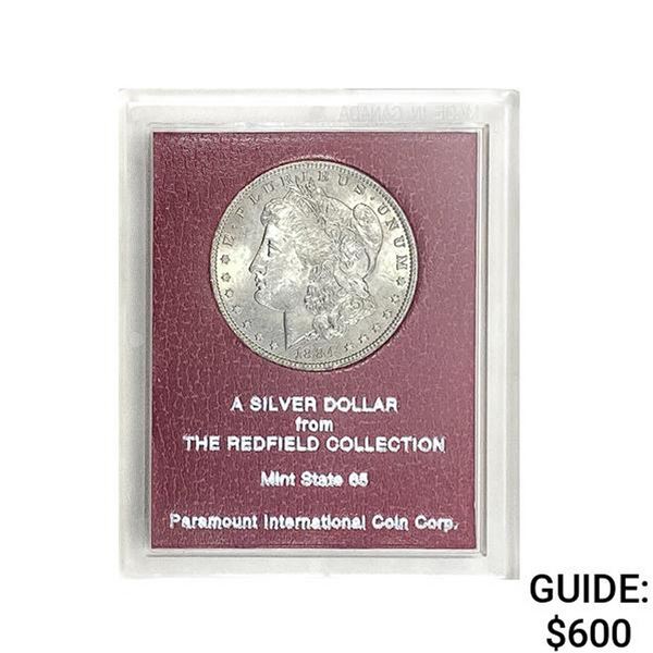 1884-O Morgan Silver Dollar REDFIELD MS65