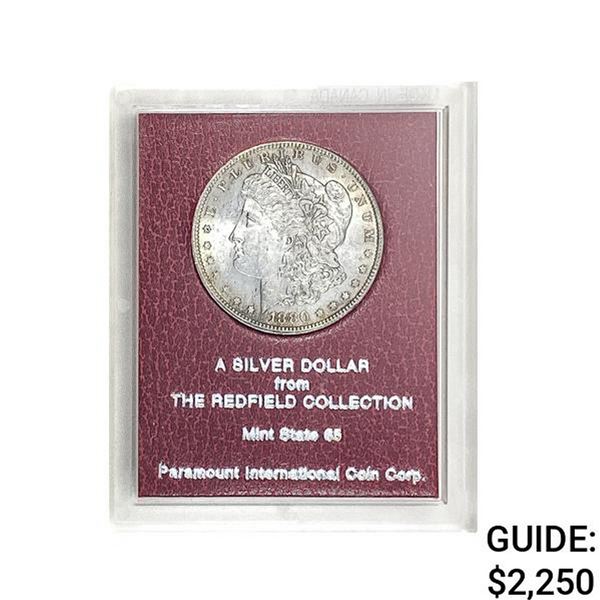 1880-O Morgan Silver Dollar REDFIELD MS65