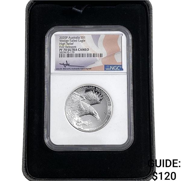 2020-P Australia Silver $1 1oz NGC PF70 UC