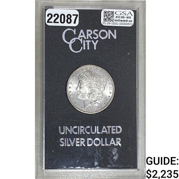 1885-CC Morgan Silver Dollar GSA UNC