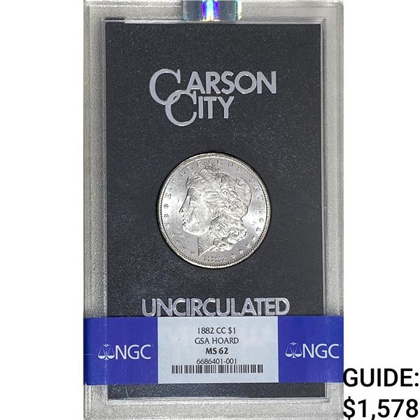 1883-CC Morgan Silver Dollar NGC 62