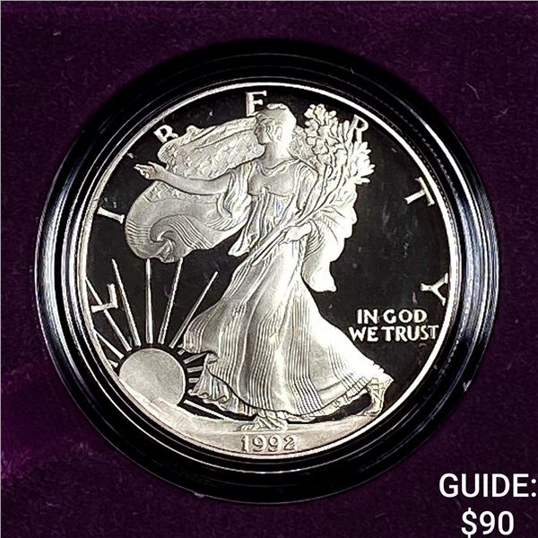 1992-S Silver Eagle Proof