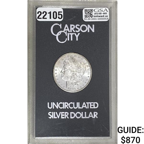 1883-CC Morgan Silver Dollar GSA UNC